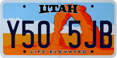 UT license plate Y505JB