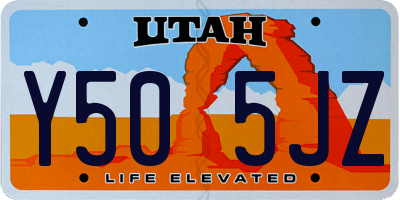 UT license plate Y505JZ