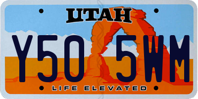 UT license plate Y505WM