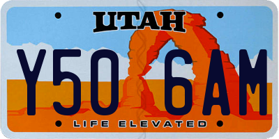 UT license plate Y506AM