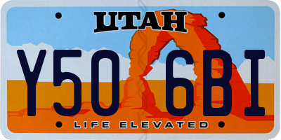 UT license plate Y506BI