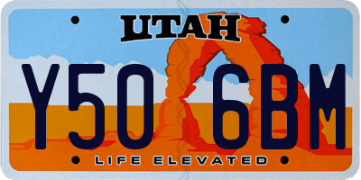 UT license plate Y506BM