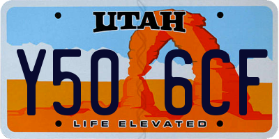UT license plate Y506CF