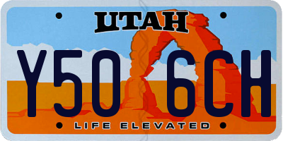 UT license plate Y506CH