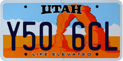 UT license plate Y506CL