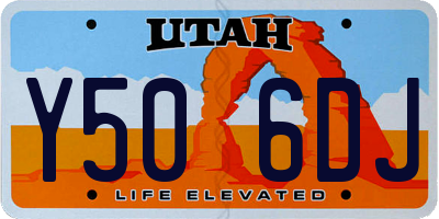 UT license plate Y506DJ