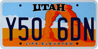 UT license plate Y506DN