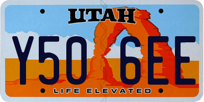 UT license plate Y506EE