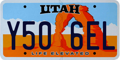 UT license plate Y506EL