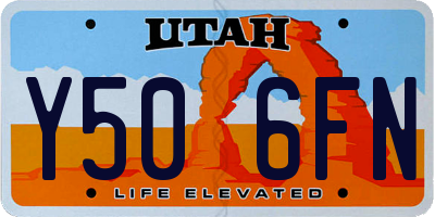 UT license plate Y506FN