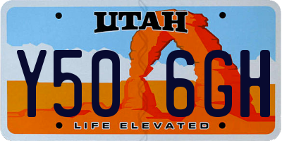 UT license plate Y506GH