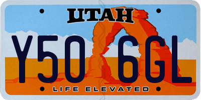 UT license plate Y506GL