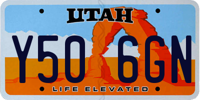 UT license plate Y506GN