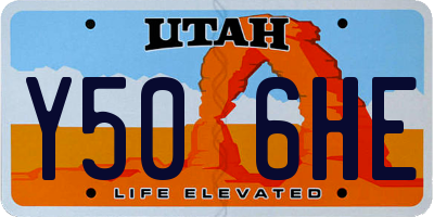 UT license plate Y506HE