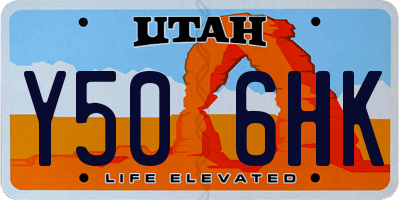 UT license plate Y506HK