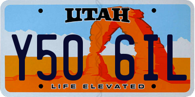 UT license plate Y506IL
