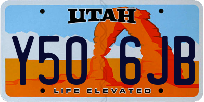 UT license plate Y506JB