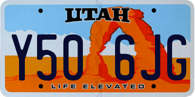 UT license plate Y506JG
