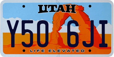 UT license plate Y506JI