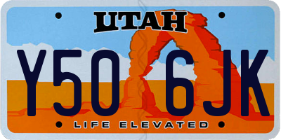 UT license plate Y506JK