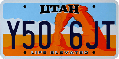 UT license plate Y506JT