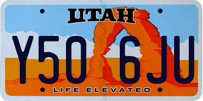 UT license plate Y506JU