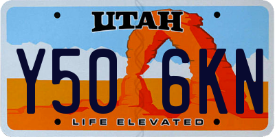 UT license plate Y506KN