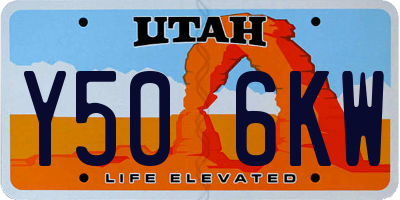UT license plate Y506KW