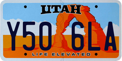 UT license plate Y506LA