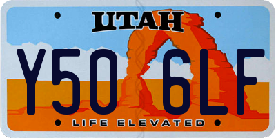 UT license plate Y506LF