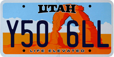 UT license plate Y506LL