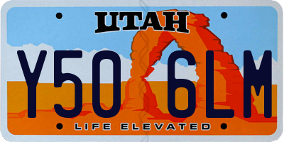 UT license plate Y506LM