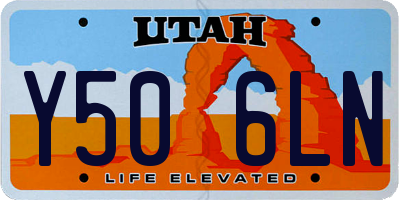 UT license plate Y506LN