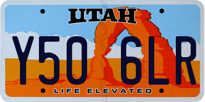 UT license plate Y506LR