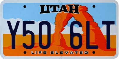 UT license plate Y506LT