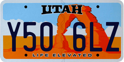 UT license plate Y506LZ