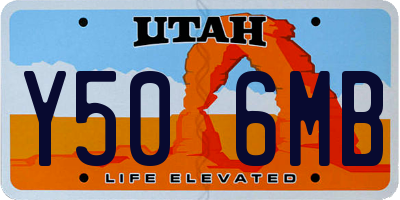 UT license plate Y506MB