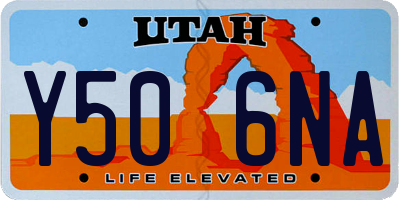 UT license plate Y506NA