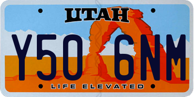 UT license plate Y506NM