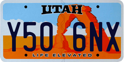 UT license plate Y506NX