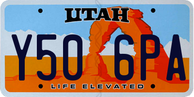 UT license plate Y506PA