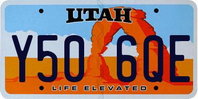 UT license plate Y506QE