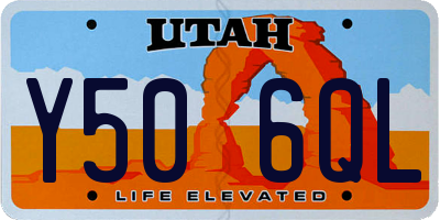 UT license plate Y506QL