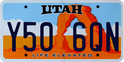 UT license plate Y506QN