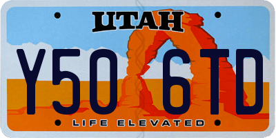 UT license plate Y506TD