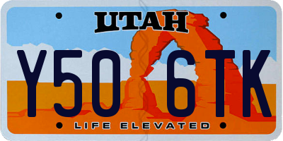 UT license plate Y506TK