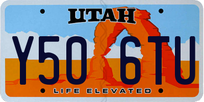 UT license plate Y506TU