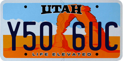 UT license plate Y506UC