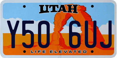 UT license plate Y506UJ