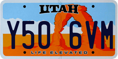 UT license plate Y506VM